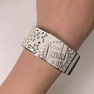 Henri Bendel Silver Star Cuff Bracelet